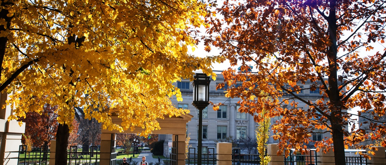 Campus in fall.
