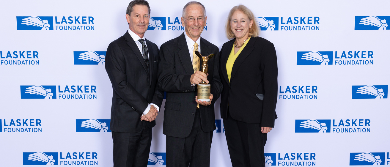 Kregel, Welsh, and Jamieson at Lasker Awards